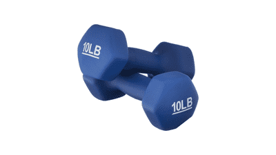 Easy Grip Workout Dumbbell - Neoprene Coated - Various Sets and Weights