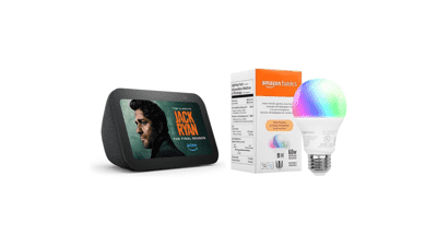 Echo Show 5 - Charcoal with Smart Color Bulb