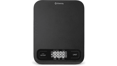 Etekcity Food Kitchen Scale - Digital Grams and Ounces for Weight Loss, Baking, Cooking, Keto and Meal Prep - Large - Black