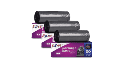 Ezee Garbage Bag - 19x21 inches (Pack of 3, 90 Pieces) - Small Size