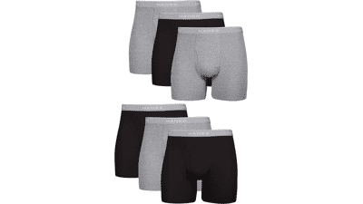 Hanes Men's Boxer Briefs, Soft Cotton Underwear with ComfortFlex Waistband