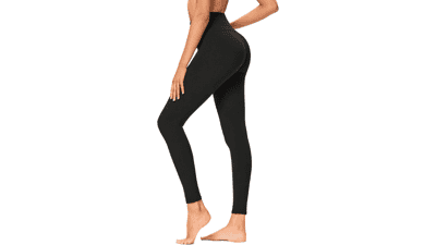 High Waisted Leggings for Women - Soft Opaque Slim Tummy Control Printed Pants for Running Cycling Yoga