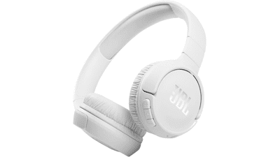 JBL Tune 510BT Wireless On-Ear Headphones with Purebass Sound - White