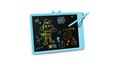 KOKODI 10 Inch Colorful LCD Writing Tablet for Toddlers - Erasable Reusable Electronic Drawing Pad - Educational Learning Toy for 3-6 Year Old Boys and Girls