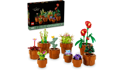 LEGO Icons Tiny Plants Building Set - Cactus Décor Gift Idea for Flower-Lovers