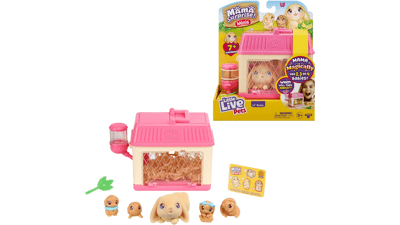 Little Live Pets - Mama Surprise Minis: Feed, Nurture, and Dress Up the Lil' Bunny Inside Their Hutch with Surprise Accessories
