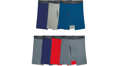 Men's Coolzone Boxer Briefs - Moisture Wicking & Breathable - Assorted Color Multipacks