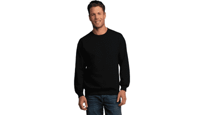 Men's Eversoft Fleece Crewneck Sweatshirts by Fruit of the Loom - Moisture Wicking & Breathable - Sizes S-4x