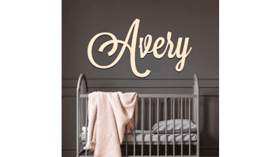 Personalized Wood Name Sign - Custom Nursery & Family Name Signs - Various Sizes & Fonts
