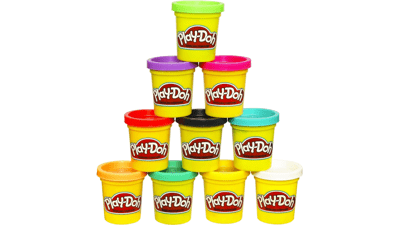 Play-Doh Modeling Compound 10-Pack Case of Colors for Halloween Treat Bags, Non-Toxic, Assorted, 2 oz. Cans