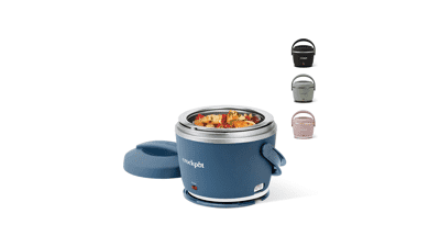 Portable Food Warmer for On-the-Go - Crock-Pot Electric Lunch Box, 20-Ounce, Faded Blue