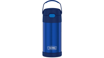 THERMOS FUNTAINER 12oz Stainless Steel Vacuum Insulated Kids Straw Bottle - Blue