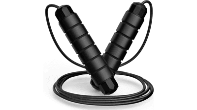 Tangle-Free Rapid Speed Jumping Rope with Ball Bearings for Women, Men, and Kids