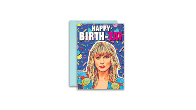 Taylor Swift Parody Birthday Card - Birth-TAY - 5x7 inches with Envelope