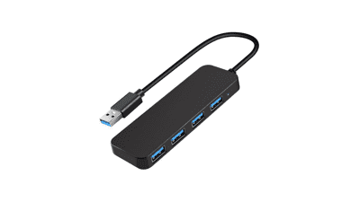 VIENON USB 3.0 Hub - 4-Port USB Splitter for Laptop, Xbox, Flash Drive, HDD, Console, Printer, Camera, Keyboard, Mouse