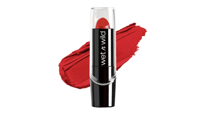 Wet n Wild Silk Finish Lipstick - Hydrating Rich Color - Cherry Frost Red
