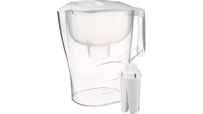 10-Cup Water Pitcher with Filter - Amazon Basics