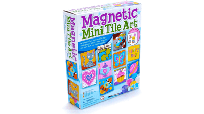 4M Magnetic Mini Tile Art DIY Kit for Boys & Girls Ages 8+