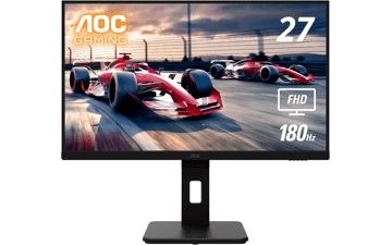 AOC 27G15 27" Gaming Monitor, Full HD 1920x1080, 180Hz 1ms, Adaptive-Sync, HDR10, Display Port, HDMI 2.0, Pivot & Height Adjustable, Xbox PS5 Switch Compatible