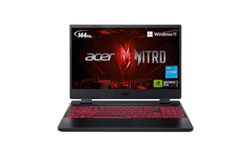 Acer Nitro 5 AN515-58-525P Gaming Laptop | Core i5-12500H | NVIDIA GeForce RTX 3050 Laptop GPU | 15.6" FHD 144Hz IPS Display | 8GB DDR4 | 512GB PCIe Gen 4 SSD | Killer Wi-Fi 6 | Backlit Keyboard, Black