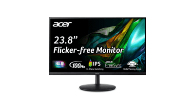 Acer SH242Y 23.8" FHD 1920x1080 Ultra-Thin IPS Computer Monitor with AMD FreeSync