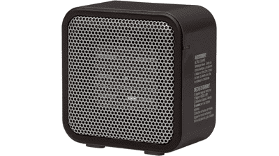 Amazon Basics 500-Watt Ceramic Mini Heater - Black