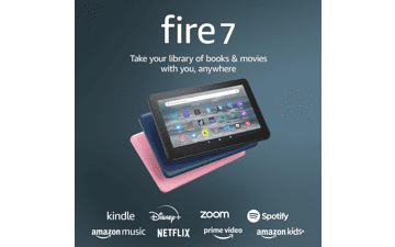 Amazon Fire 7 Tablet - 7” Display - Read and Watch - Under $80 - 10-Hour Battery Life - 2022 Release - 32 GB - Denim