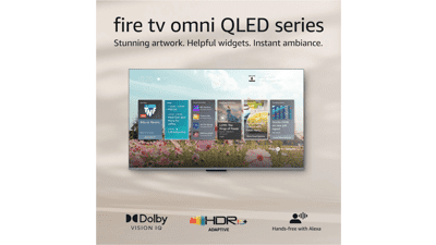 Amazon Fire TV 75" Omni QLED 4K UHD Smart TV with Dolby Vision IQ and Alexa