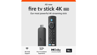 Amazon Fire TV Stick 4K Max - Wi-Fi 6E, Ambient Experience, Free & Live TV