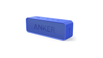 Anker Soundcore Bluetooth Speaker - 24-Hour Playtime, 66-Feet Range, Built-in Mic, Dual-Driver Portable Wireless Speaker - Blue
