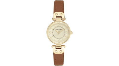 Anne Klein Leather Strap Watch for Women