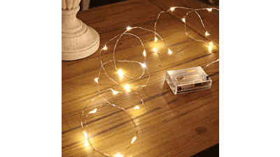 Ariceleo LED Fairy Lights Battery Operated, 4 Packs Mini Copper Wire Starry Fairy Lights for Bedroom, Christmas, Parties, Wedding, Centerpiece Decoration