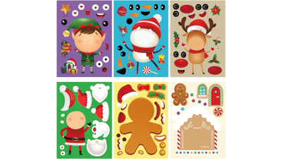 BAYLAY Christmas Stickers for Kids - 30PCS Make Your Own Christmas Activities Sticker