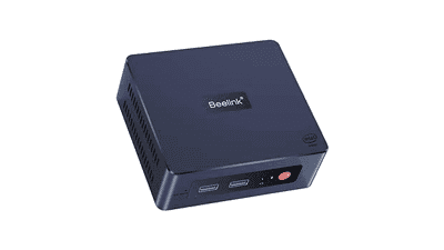 Beelink 4 Cores 11th Gen Intel N5095 Mini-S Mini PC, 8GB RAM 128GB SSD Gigabit Ethernet, WiFi, BT4.0, Dual HDMI Business Desktop Computer