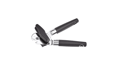Black Soft Grip Handle Can Opener by Amazon Basics