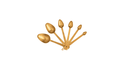 Bloomingville Gold Stainless Steel Measuring Spoons (Set of 6)