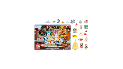 Bluey's Advent Calendar Pack with Exclusive Figures - 24 Days of Surprises