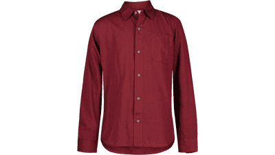 Calvin Klein Boys' Long Sleeve Button-Down Shirt