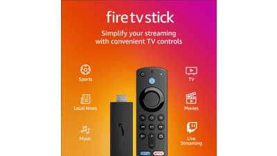 Certified Refurbished Fire TV Stick with Alexa Voice Remote - HD Streaming Device