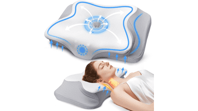 Cervical Pillow - Memory Foam Orthopedic Neck Support for Side Sleepers