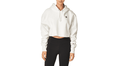 Champion Women's Cropped Pullover Hoodie - Reverse Weave Hooded Sweatshirt