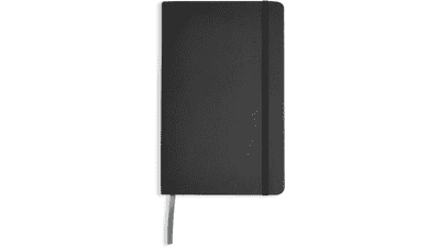 Classic Grid Notebook - Graph Ruled - 240 Pages - Black - Hardcover - 5 x 8.25-Inch