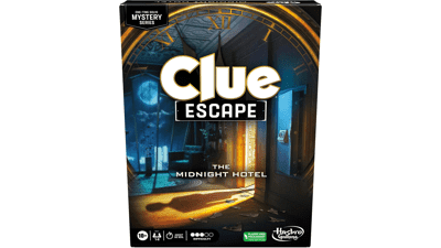 Clue Escape: The Midnight Hotel Board Game - Solve Mystery Games for Family, Ages 10+, 1-6 Players, 90 Mins.