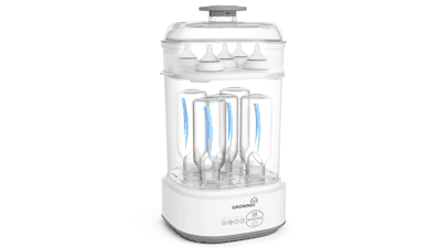 Compact Electric Steam Baby Bottle Sterilizer, Bottle Sanitizer for Baby Bottles, Pacifiers, Pump Parts