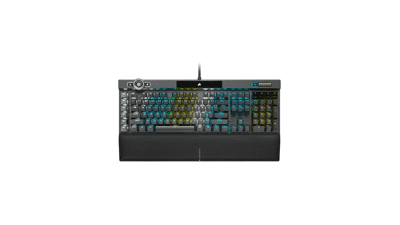 Corsair K100 RGB Gaming Keyboard - OPX Switches - PBT Double-Shot Keycaps - Elgato Stream Deck and iCUE Compatible - Black