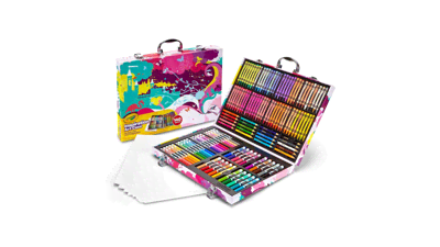Crayola Inspiration Art Case - Pink (140ct), Kids Drawing Kit, Art Supplies, Gift for Girls & Boys