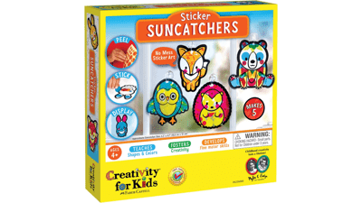 Creativity for Kids Sticker Suncatchers Craft Kit - Animal Sun Catcher Kit for Kids