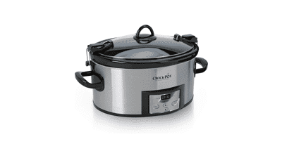 Crock-Pot 6 Quart Programmable Slow Cooker with Digital Timer - Stainless Steel