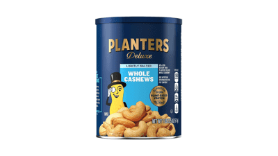 Deluxe Whole Cashews - Lightly Salted - 1lb 2.25oz Canister