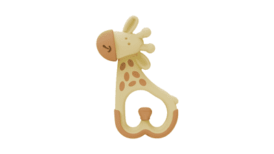 Dr. Brown's Ridgees Giraffe Baby Teether - Massaging, BPA Free - 3m+